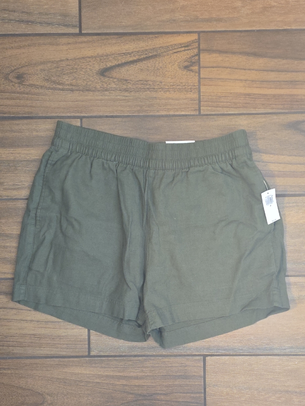 Old Navy Olive Athletic Elastic-Waist Shorts